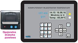 Komputerowy Rejestrator Temperatury KRT-406 GSM Lodwkowy